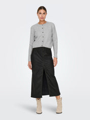 Chloe Light Grey Button up Cardigan