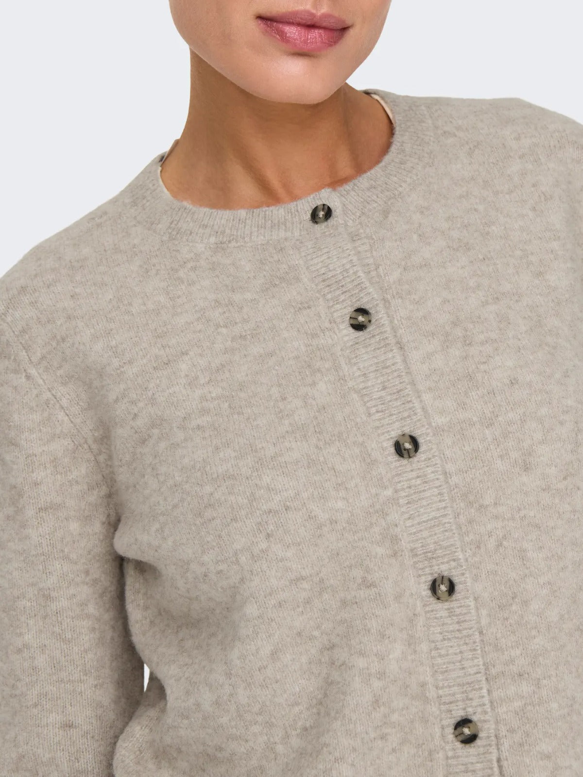 Chloe Beige Button up Cardigan