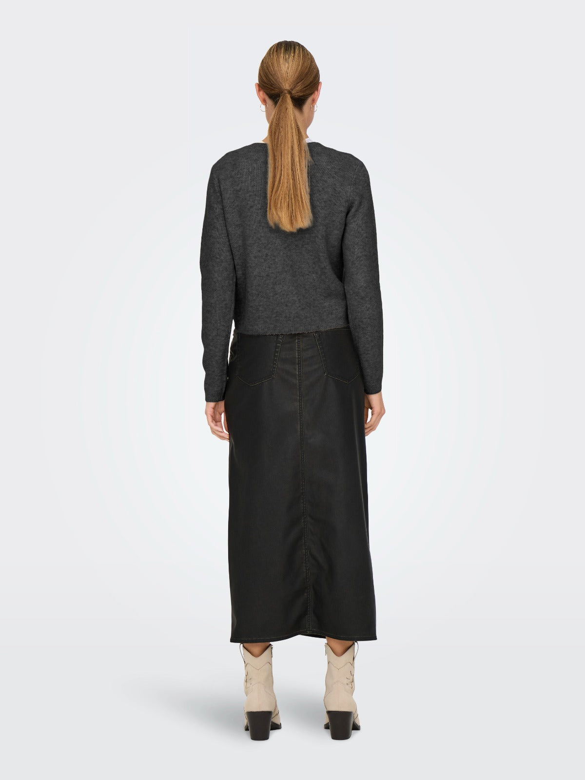 Chloe Dark Grey Button up Cardigan