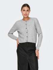 Chloe Light Grey Button up Cardigan
