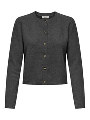 Chloe Dark Grey Button up Cardigan