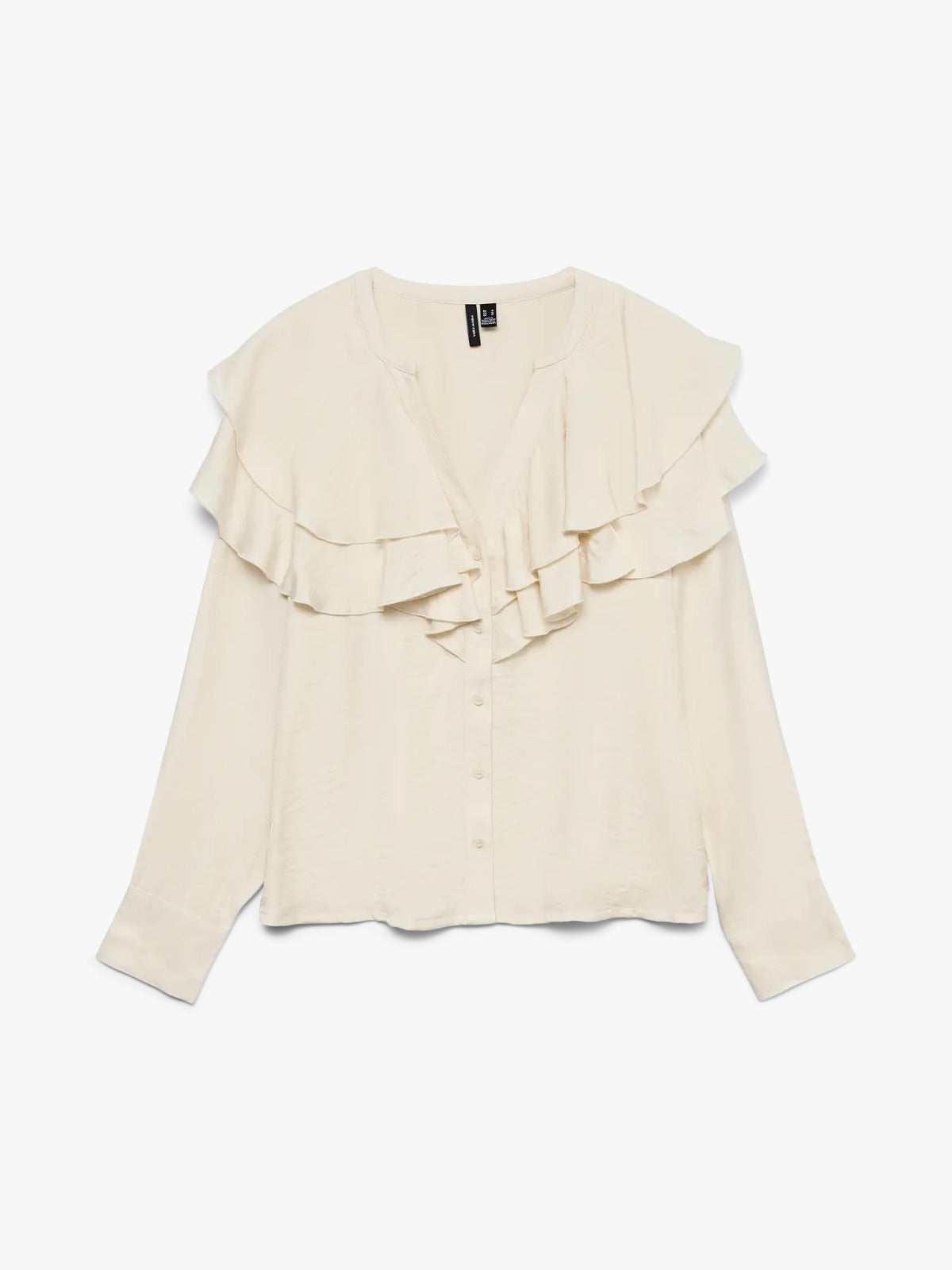 Lizzi Cream Flounce Blouse