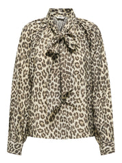 Beatrice Leopard Bow Shirt