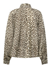 Beatrice Leopard Bow Shirt