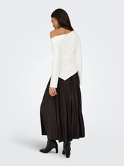 Catie Asymmetric Top White