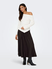 Catie Asymmetric Top White