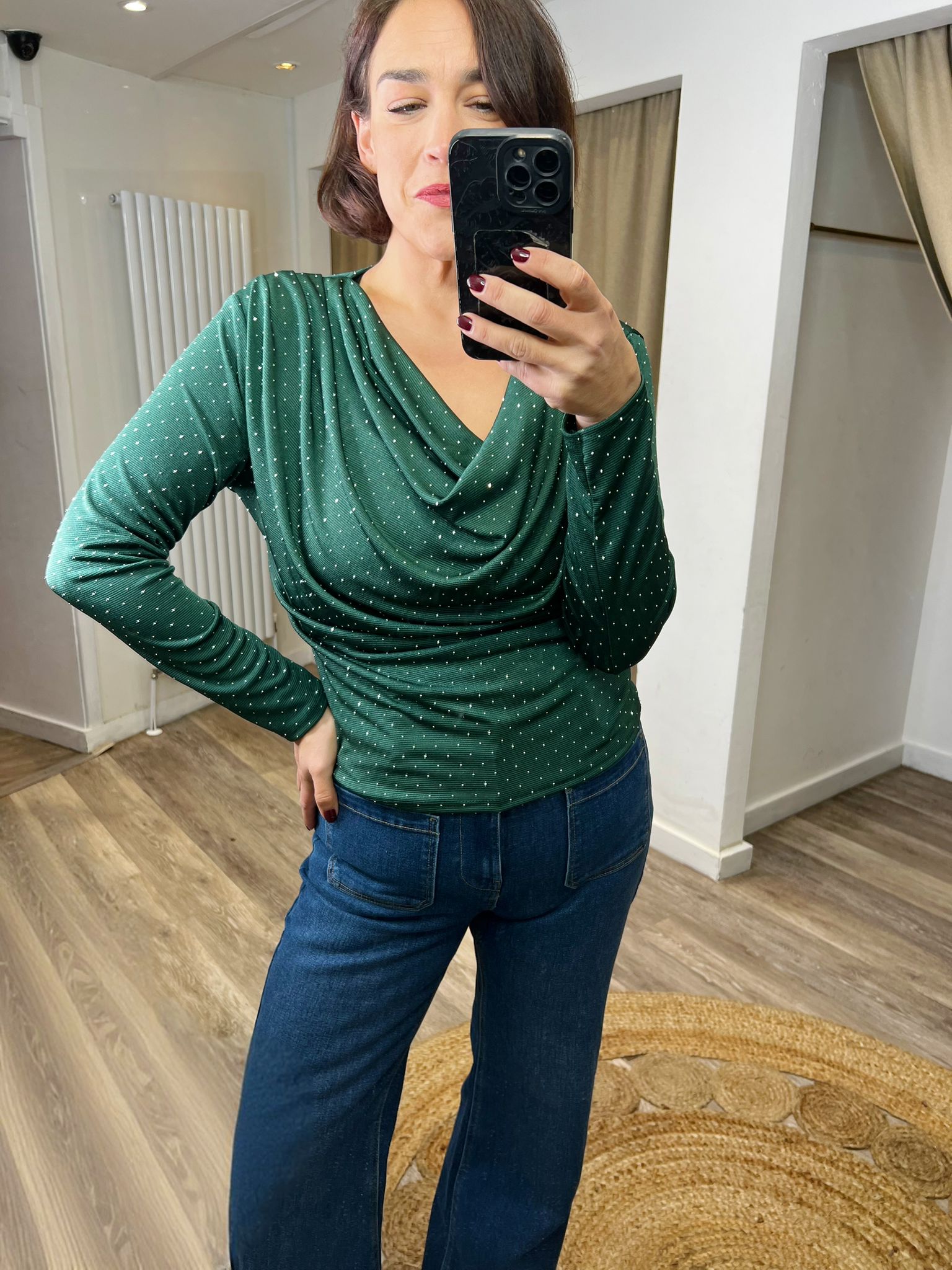 Lola Long Sleeve Diamante Top