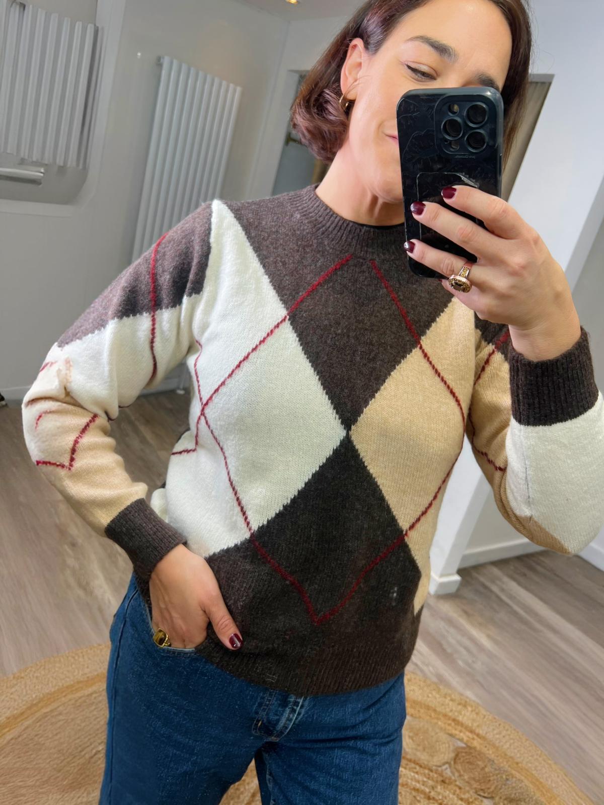 Romi Argyle Jumper