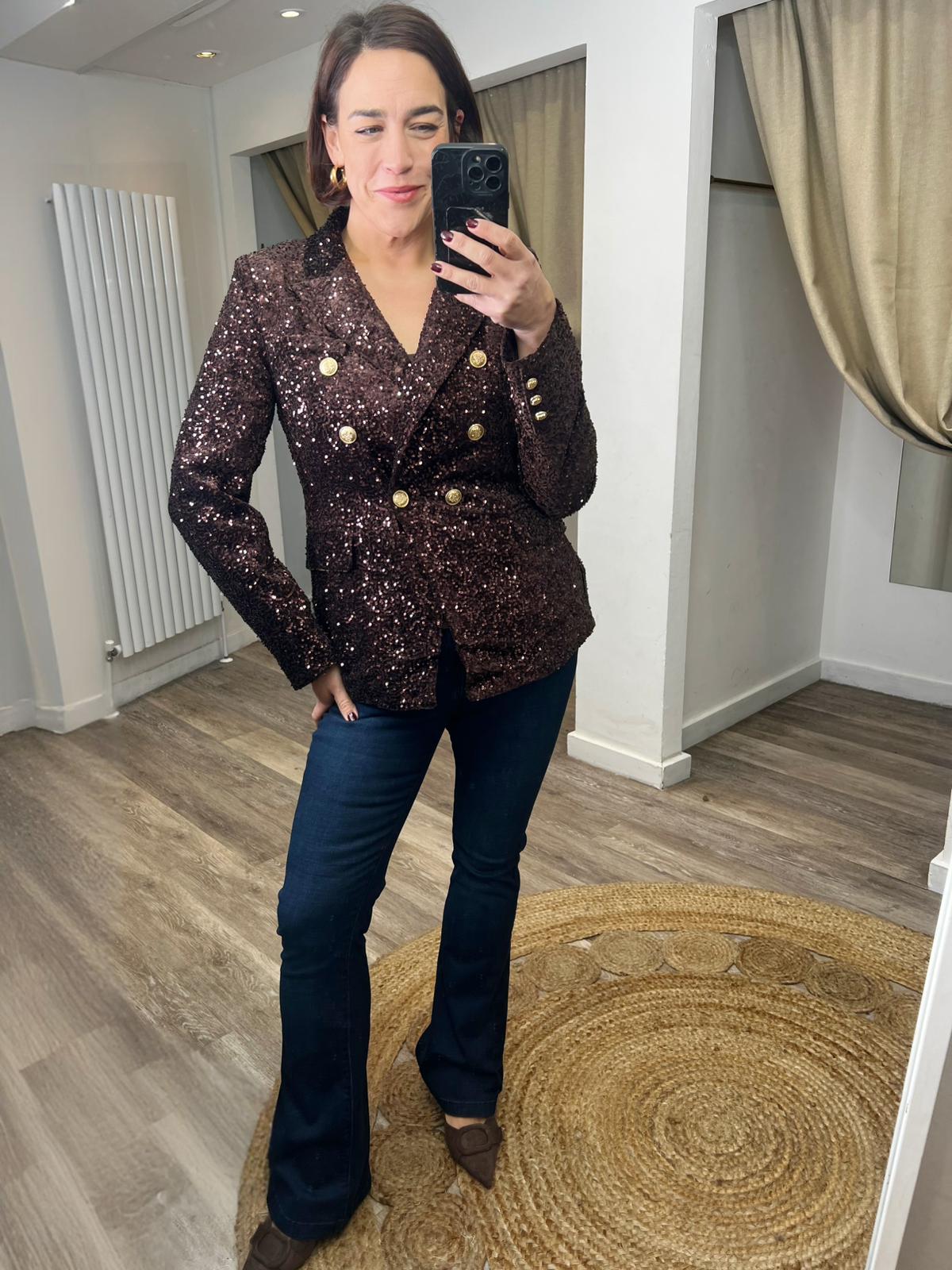 Sammy Brown Sequin Blazer