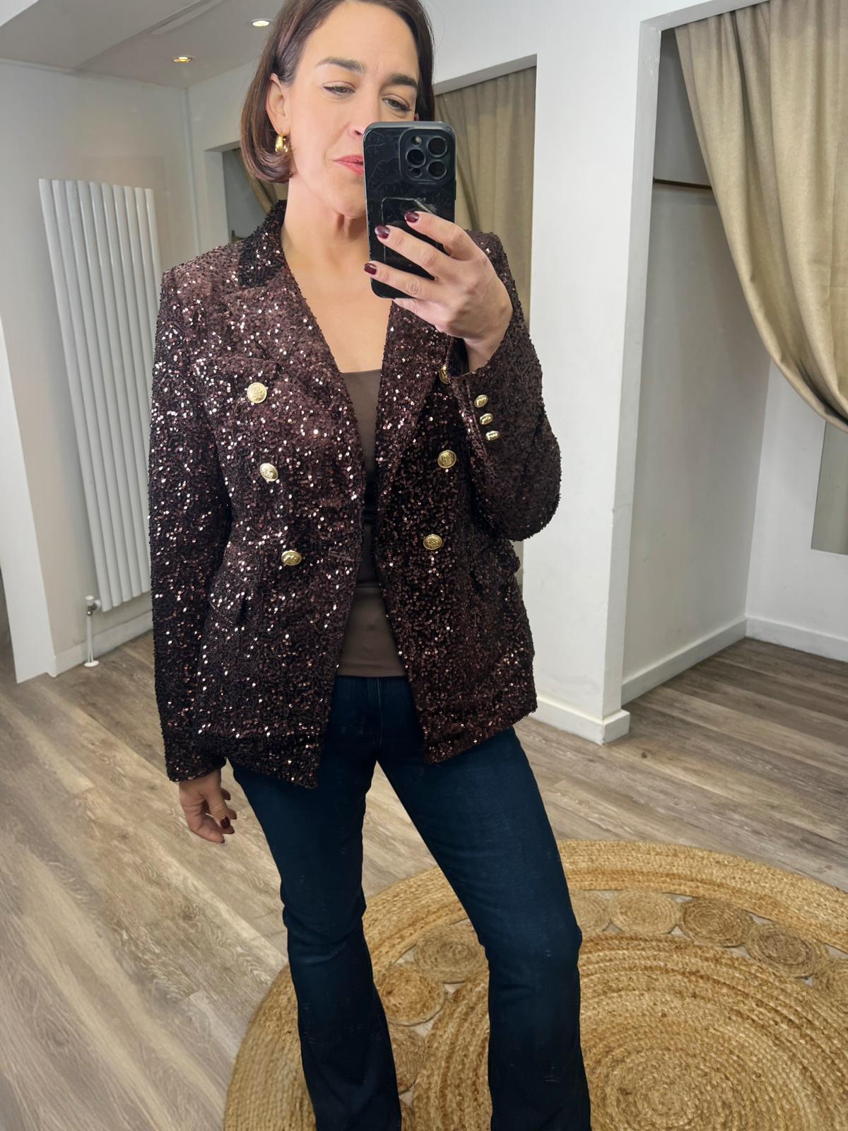 Sammy Brown Sequin Blazer
