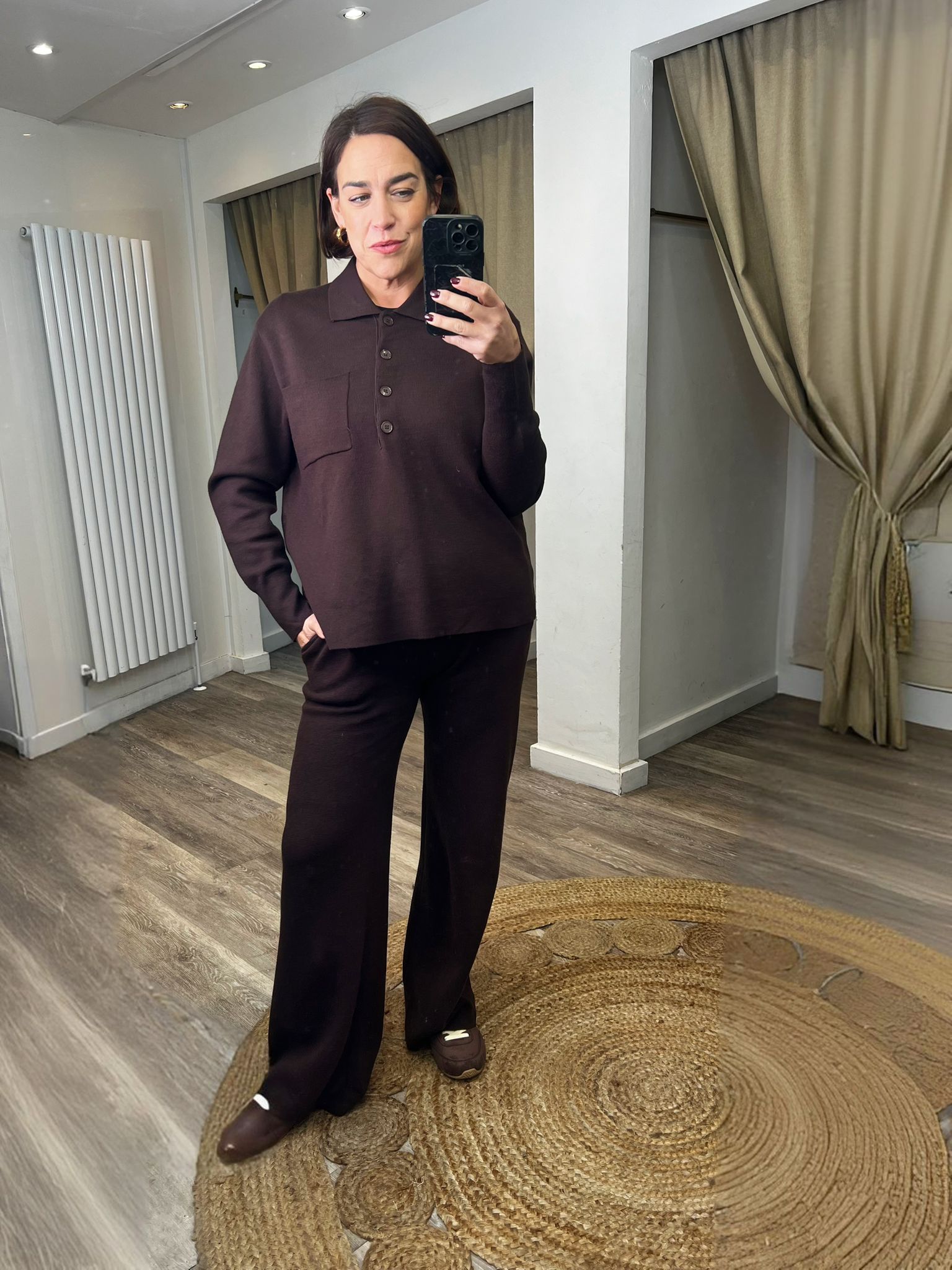 Nicole  Italian Knit Polo Knit Jumper