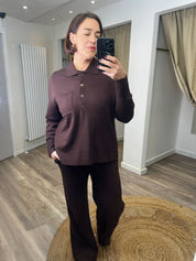 Nicole  Italian Knit Polo Knit Jumper