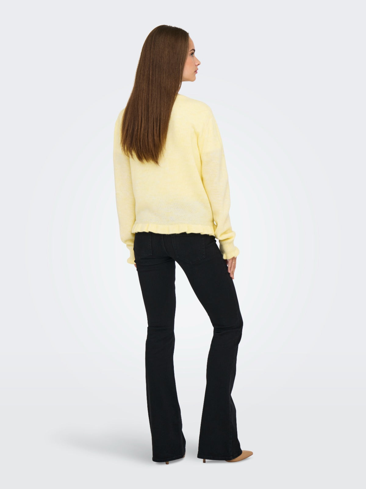 Letty Frill Cardigan Yellow