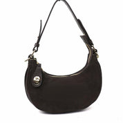 Suede Mini Hobo Leather Handbag