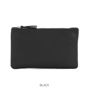 Leather Zip Pouch Purse