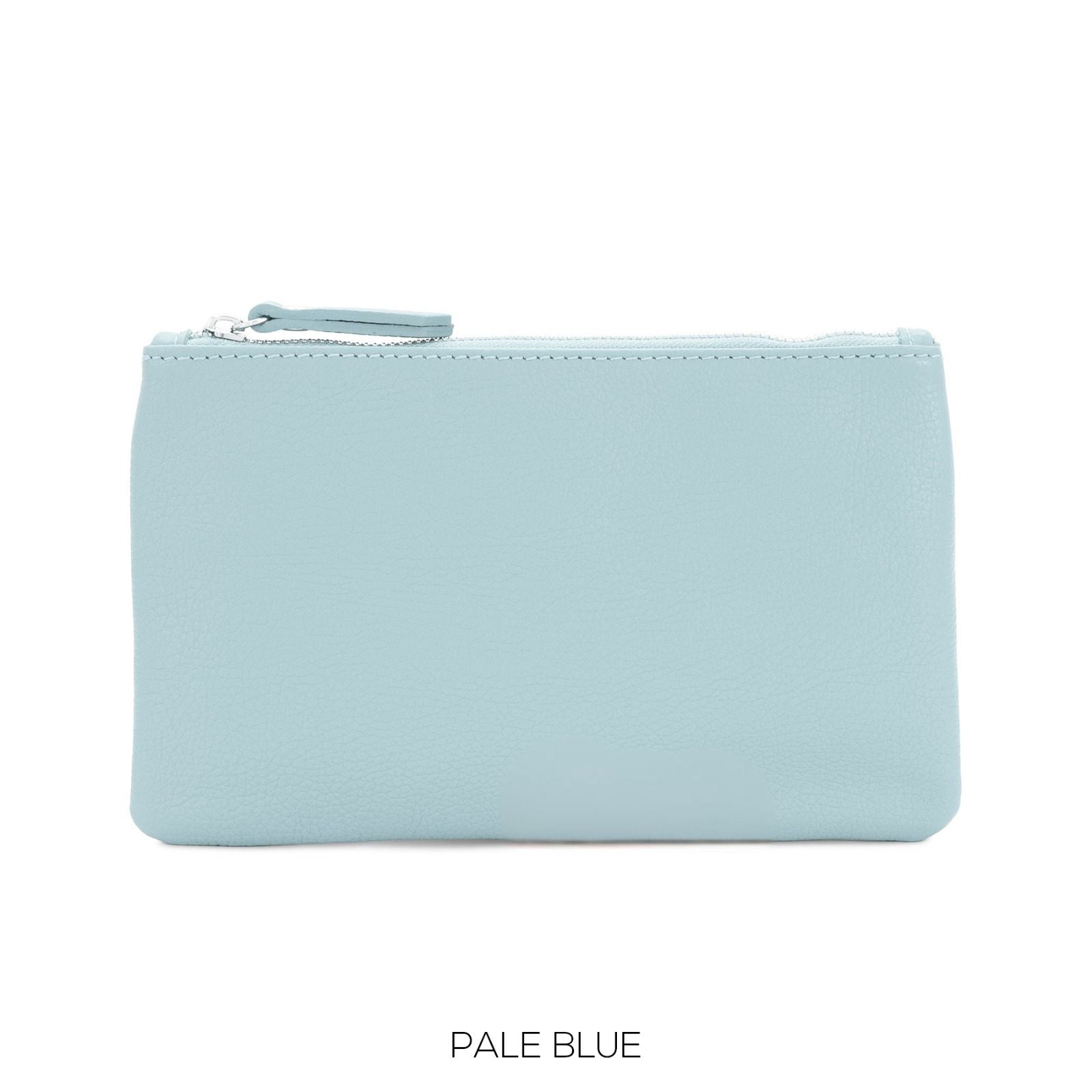 Leather Zip Pouch Purse