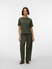 Luna Textured Tee Khaki