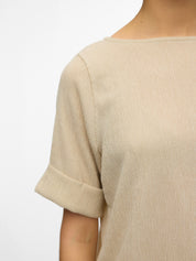 Luna Textured Tee Cream