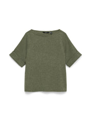 Luna Textured Tee Khaki