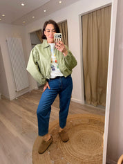 Lola Soft Denim Bomber Style Jacket