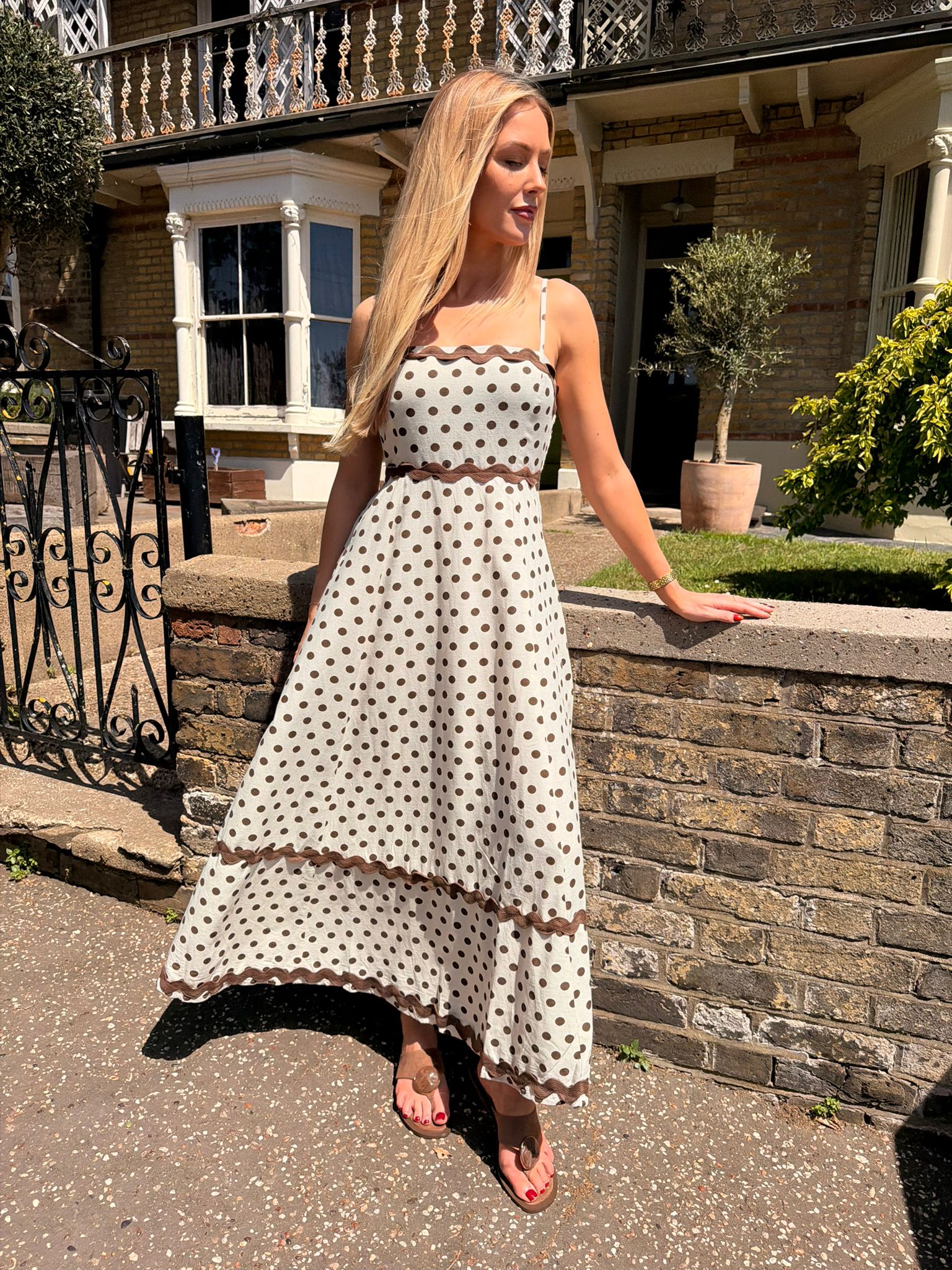 Jody Polka Dot Midi/Maxi Dress