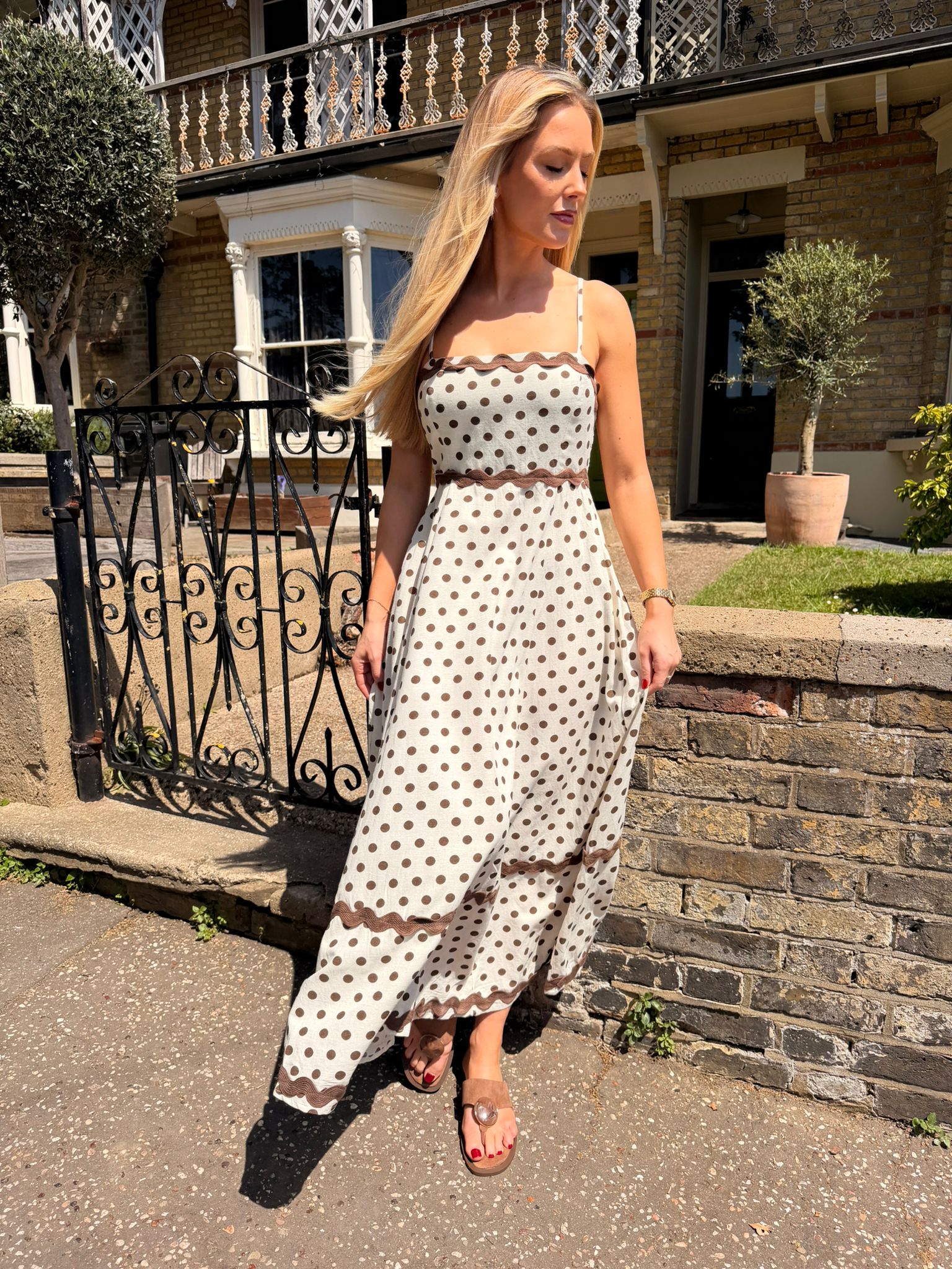 Jody Polka Dot Midi/Maxi Dress