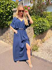 Pippa Crinkle Bead Detail Maxi Dress - 4 colours