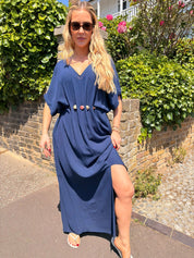 Pippa Crinkle Bead Detail Maxi Dress - 4 colours