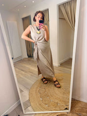 Jenny Tie Detail Midi/Maxi Dress
