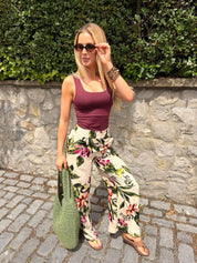 Lyra Print Pull on Trousers