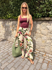 Lyra Print Pull on Trousers