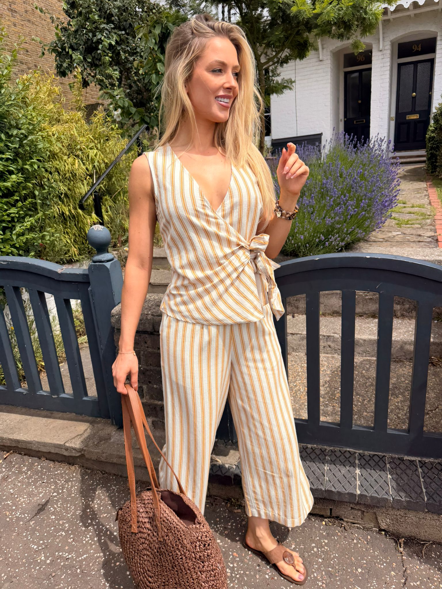 Prisilla Stripe Pull on Culottes
