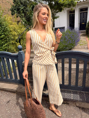Prisilla Stripe Pull on Culottes