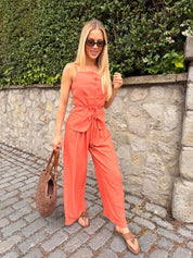 Lieve Tie Waistcoat Top