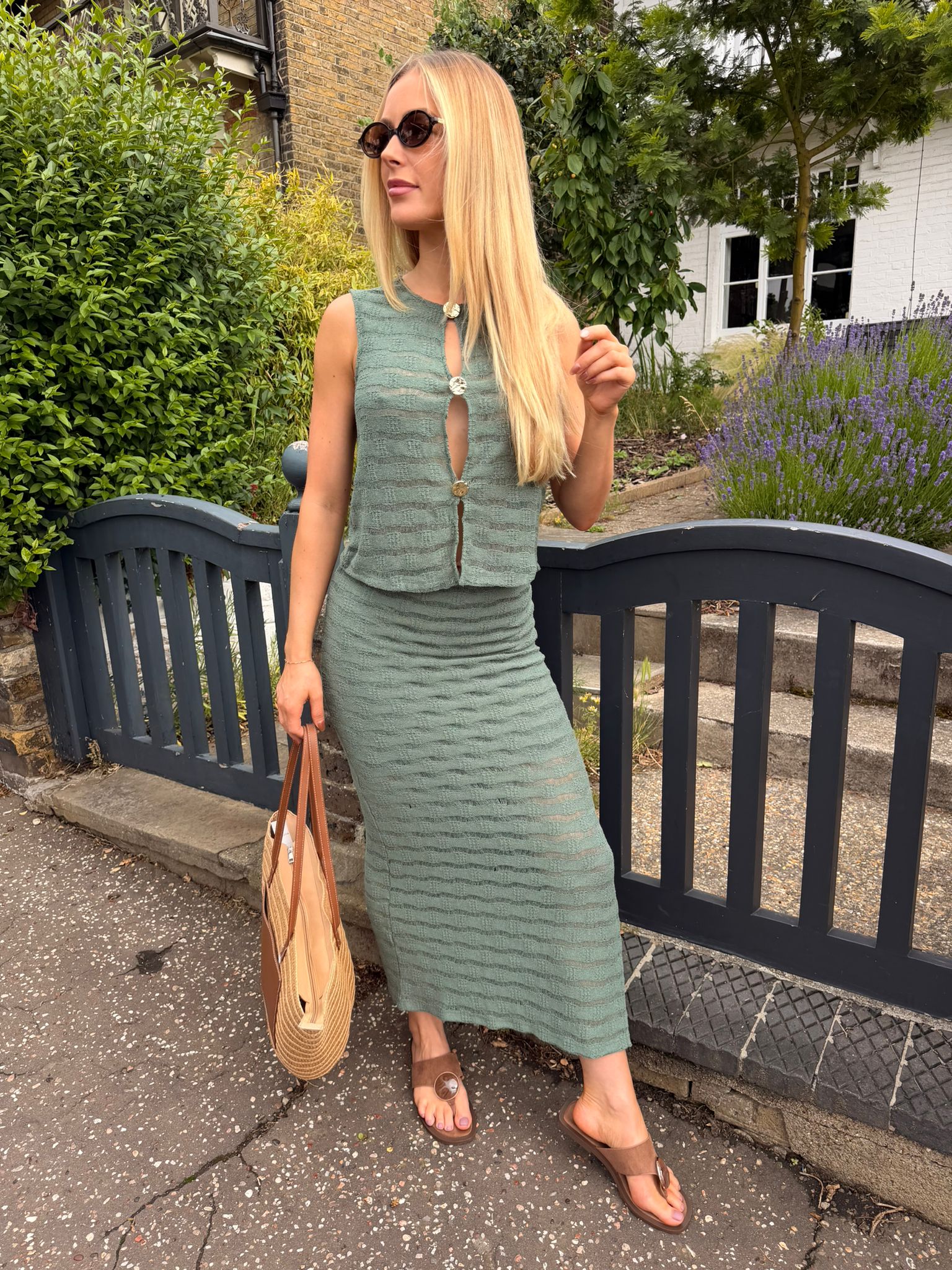Luna Textured Maxi Skirt