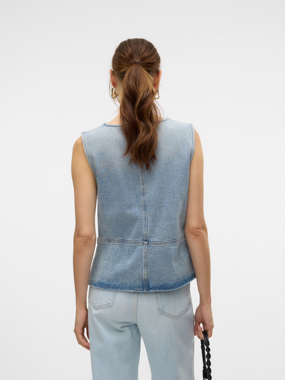 Siola Denim Waistcoat Top