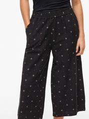 Prisilla Black Print Cullottes