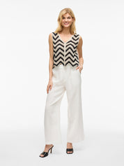 Serilda Waistcoat Style Knit Top