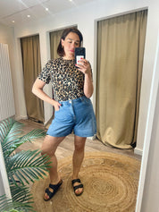 Phine Light Denim Shorts