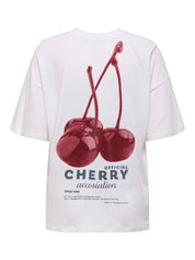 Carrie Cherry Back Print T-Shirt