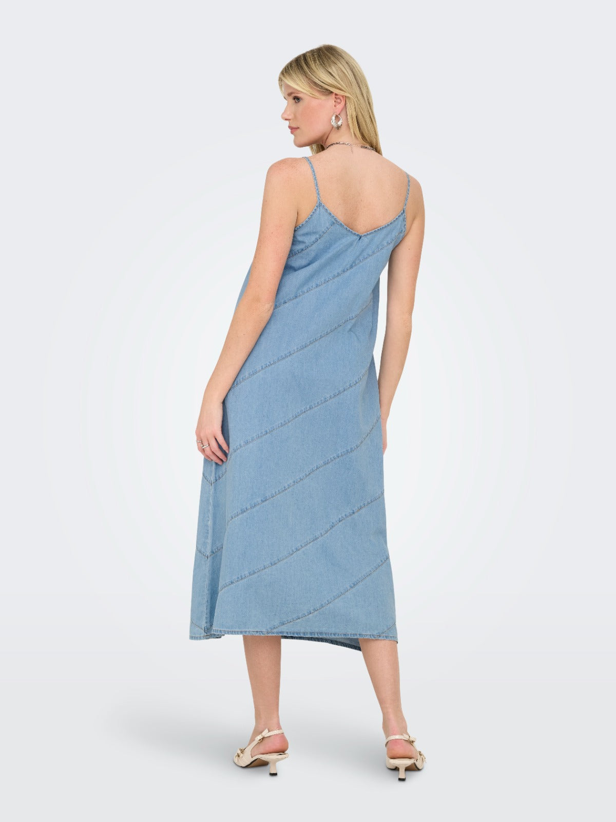 Dia Thin Strap Denim Dress