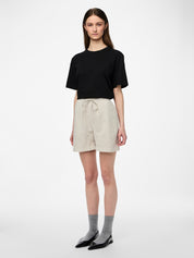 Pieces Sally Green Stripe Shorts