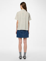 Pieces Sally Green Stripe Shirt
