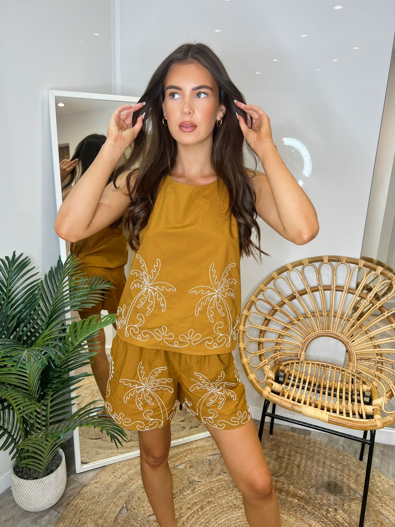 Eliza Embroidered Sleeveless Top