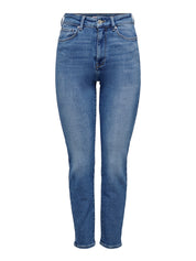 Emily Stretch Ankle Length Blue Denim Jean