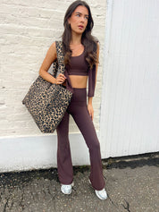 Agon Signature Espresso Flare Leggings