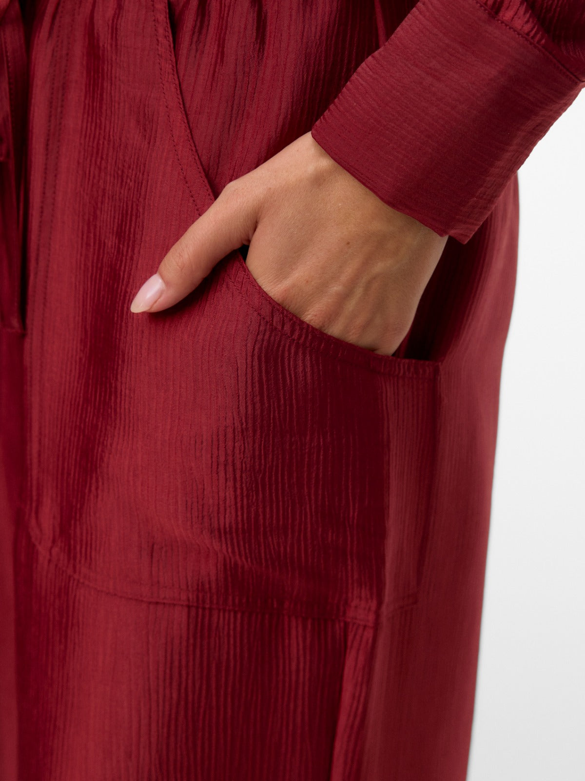 Toma Burnt Red Straight Leg Trousers