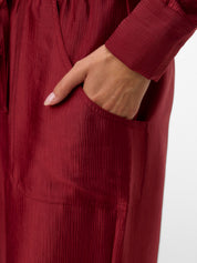 Toma Burnt Red Straight Leg Trousers