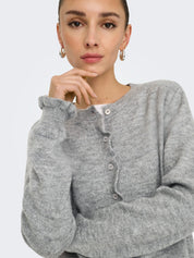 Letty Grey Frill Cardigan