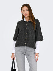 Camilla Dark Grey Short Sleeve Cardigan